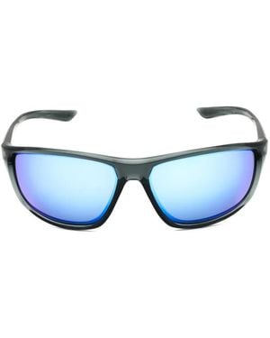 Nike Adrenaline Rectangle-Frame Sunglasses - Blue