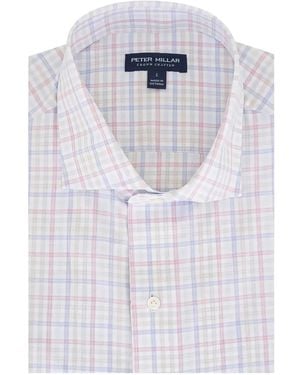 Peter Millar Checked Woven Shirt - White