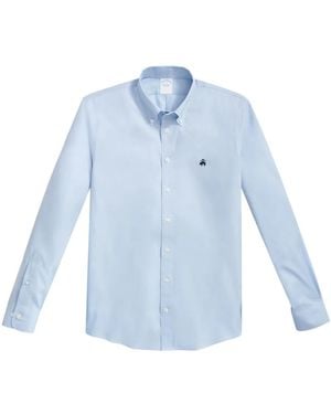 Brooks Brothers Button-Down Cotton Shirt - Blue