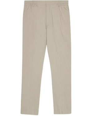 NN07 Elasticated Denim Tapered Trousers - Natural