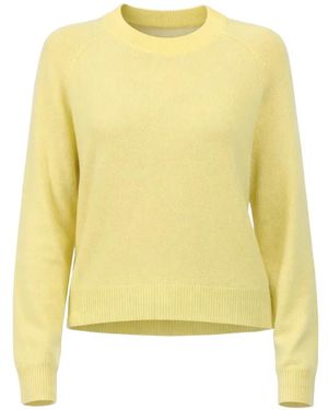 Allude Raglan Sleeve Jumper - Yellow
