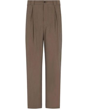 Giorgio Armani Pleated Trousers - Brown