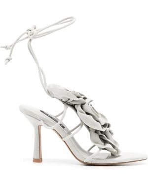 Senso Karli 90Mm Floral-Appliqué Sandals - White