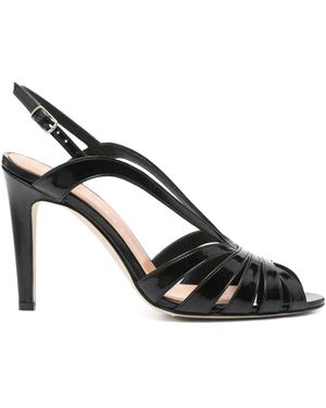 The Seller 90Mm Leather Sandals - Black