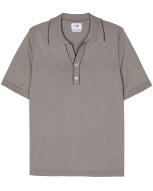 NN07 Polo Donald Con Dettaglio A Righe - Grigio