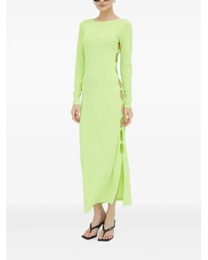 Résumé Robe Courte À Découpes - Vert