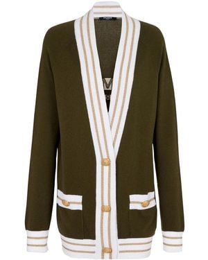 Balmain ボタン カーディガン - グリーン