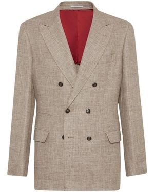 Brunello Cucinelli Tailored Blazer - Natural