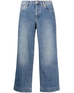 A.P.C. Sailor Cropped Jeans - Blue
