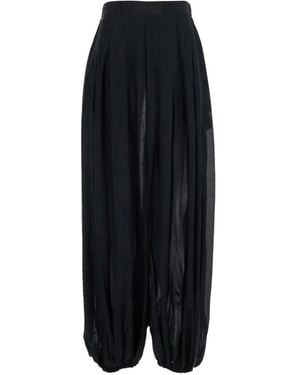 Semicouture High-waisted trousers - Schwarz