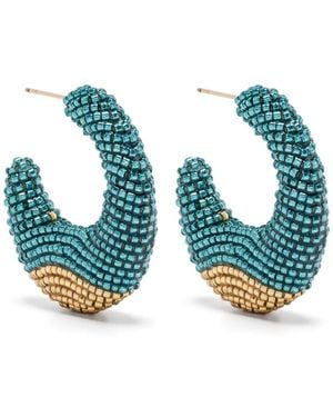 Susana Vega Torra Hoop Earrings - Blue