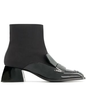 NODALETO Botas Bulla Cara con tacón de 50 mm - Negro