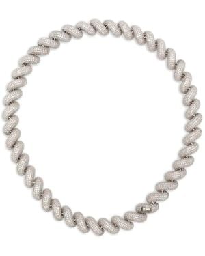 Eddie Borgo Halskette mit Kordelpavé - Mettallic