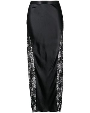 Fleur du Mal Lace Maxi Skirt - Black