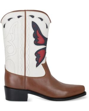 Fortela Butterfly Camperos Boots - White