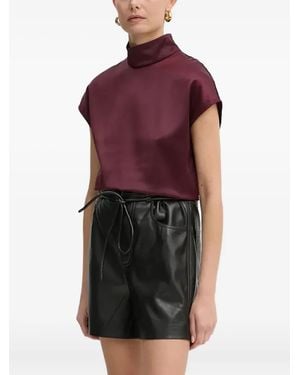 Aeron Top A Collo Alto - Viola