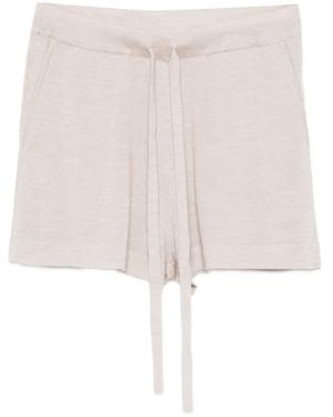 P.A.R.O.S.H. Drawstring-Waist Shorts - Natural