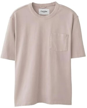 Corridor NYC Garment-Dyed Chest-Pocket T-Shirt - Pink