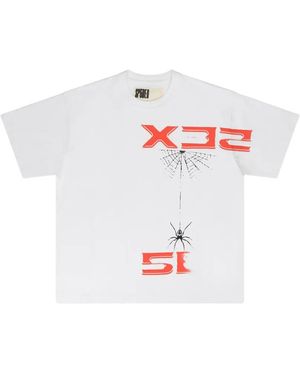 Sp5der Graphic-Print T-Shirt - White