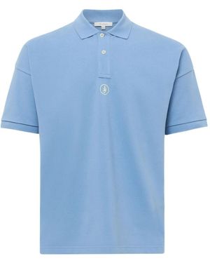 JW Anderson Logo-Embroidered Polo Shirt - Blue