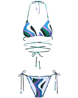 DAZE DAYZ Bikini Pado À Imprimé Abstrait - Blanc