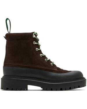 Loeffler Randall Lace-Up Weather Boots - Black