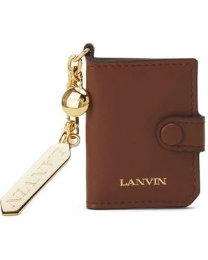 Lanvin Kartenetui Mit Schlüsselring - Braun