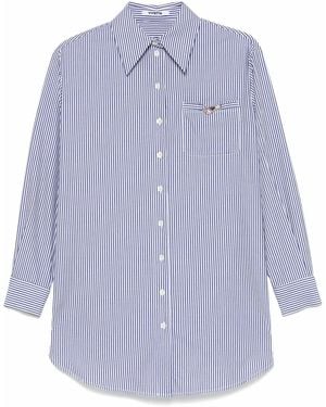 Vivetta Striped Shirt - Blue