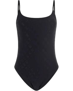 Guess Embellished Scoop-Neck Swimsuit - Black