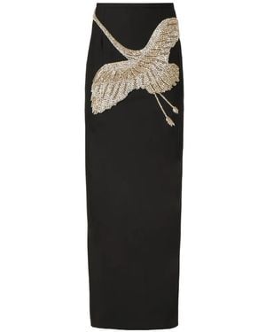 Costarellos Nirvelli Crystal-Embellished Maxi Skirt - Black