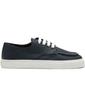 Prada Leren Sneakers - Zwart