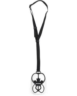 DSquared² Maple-Leaf Adjustable-Strap Phone Holder - White
