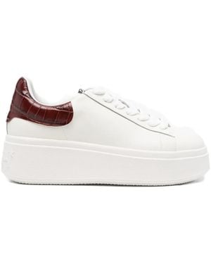 Ash Moby Sneakers Mit Kroko-Effekt - Weiß