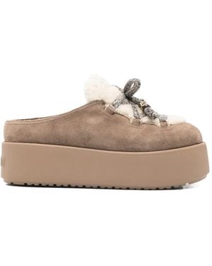 Fendi Après Chic Mules - Natural