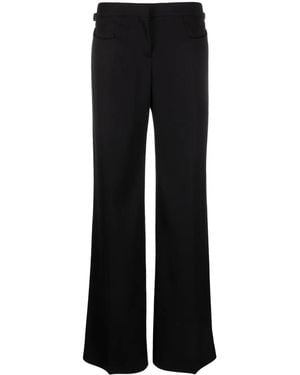 Tom Ford Wool Straight-Leg Pants - Black