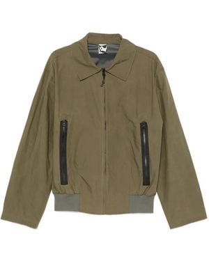 GR10K Waxed Collared Jacket - Green