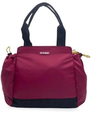 K-Way Borsa Tote Aisy Media - Viola
