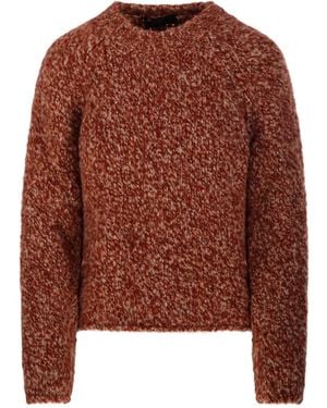 Fabrizio Del Carlo Speckled Knitted Sweater - Brown