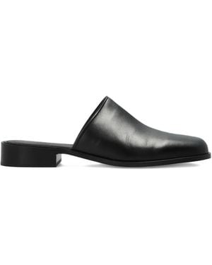 Studio Nicholson Square-Toe Mules - Black