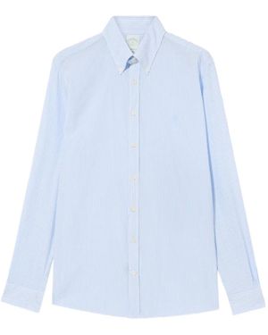 Brooks Brothers Striped Button-Down Shirt - Blue