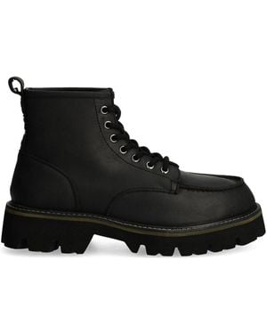 Blauer Leather Ankle Boots - Black