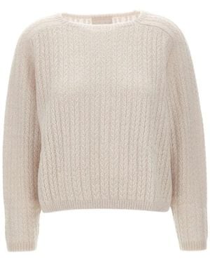 Hemisphere Cable-Knit Jumper - White