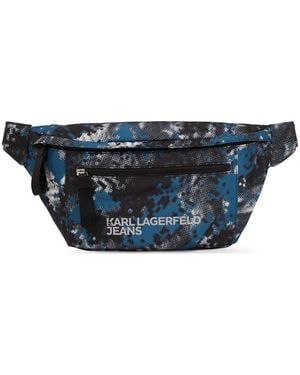 Karl Lagerfeld All-over print belt bag - Blau