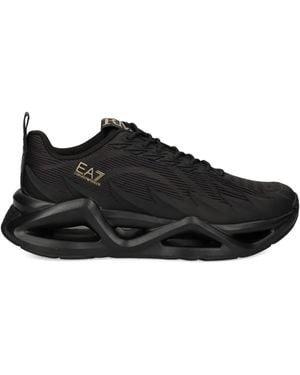 EA7 Ea7 Sneakers Mit Logo - Schwarz