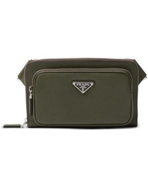 Prada Leather Belt Bag - Green