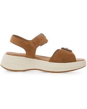 Geox Spherica Ecub-3 Buckle-Fastening Sandals - Brown