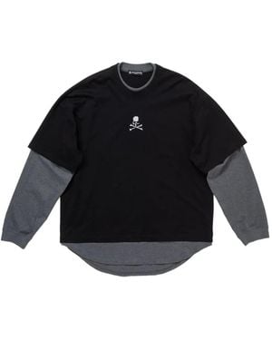 Mastermind Japan Layered Skull T-Shirt - Blue