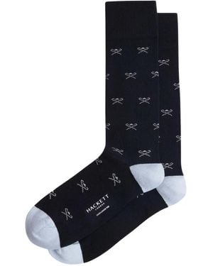 Hackett Icon Jacquard Socks - Blue