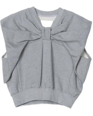 3.1 Phillip Lim Bow-Embellished Tank Top - Grey