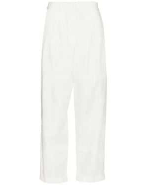 JBQ Kai Pleated Trousers - White